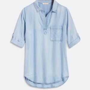 Skies are Blue Alisson Chambray Top